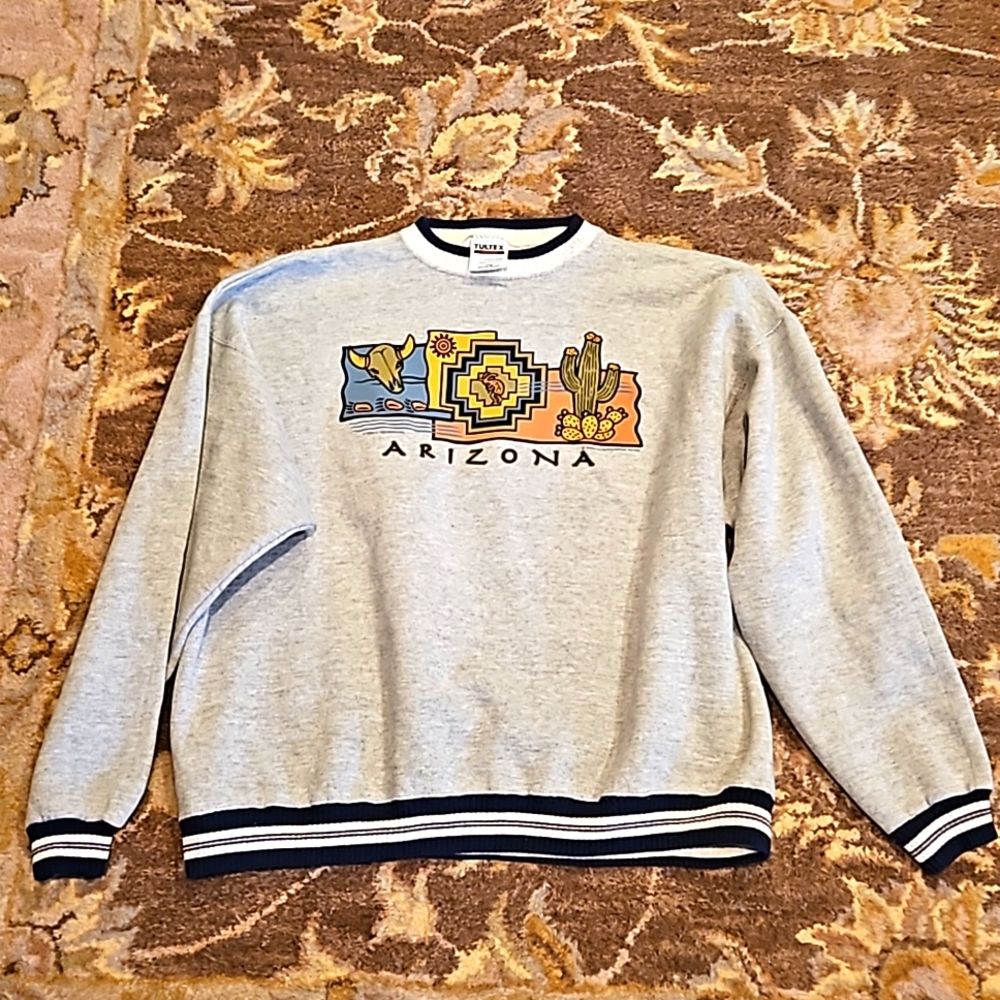 Vintage Kokopelli Southwest Arizona sweatshirt size large USA